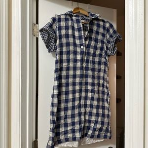J CREW NWT SHORT SLEEVE PLAID DRESS SIZE SMALL